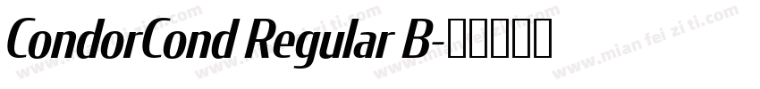 CondorCond Regular B字体转换